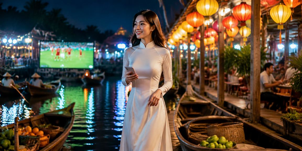 Phụ nữ mặc áo dài trải nghiệm casino trực tuyến vùng Mekong trên 1680
