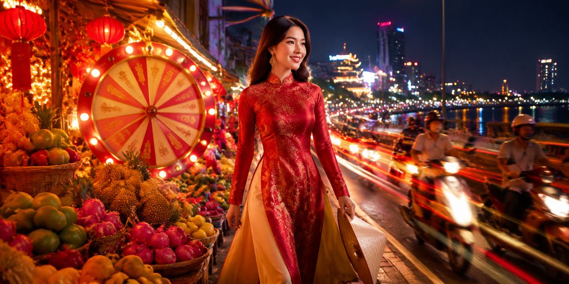 Người dùng vùng Mekong tham gia lucky draw tại chợ đêm qua 1680